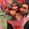 Букет из пионовидной розы